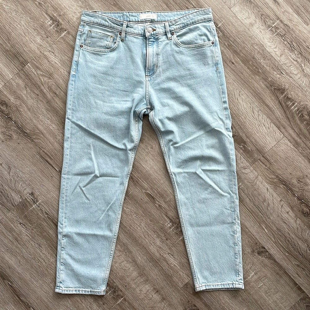 Mango Tapered Cropped Jeans
